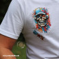 Preview: Bügelbild Colorful Skull